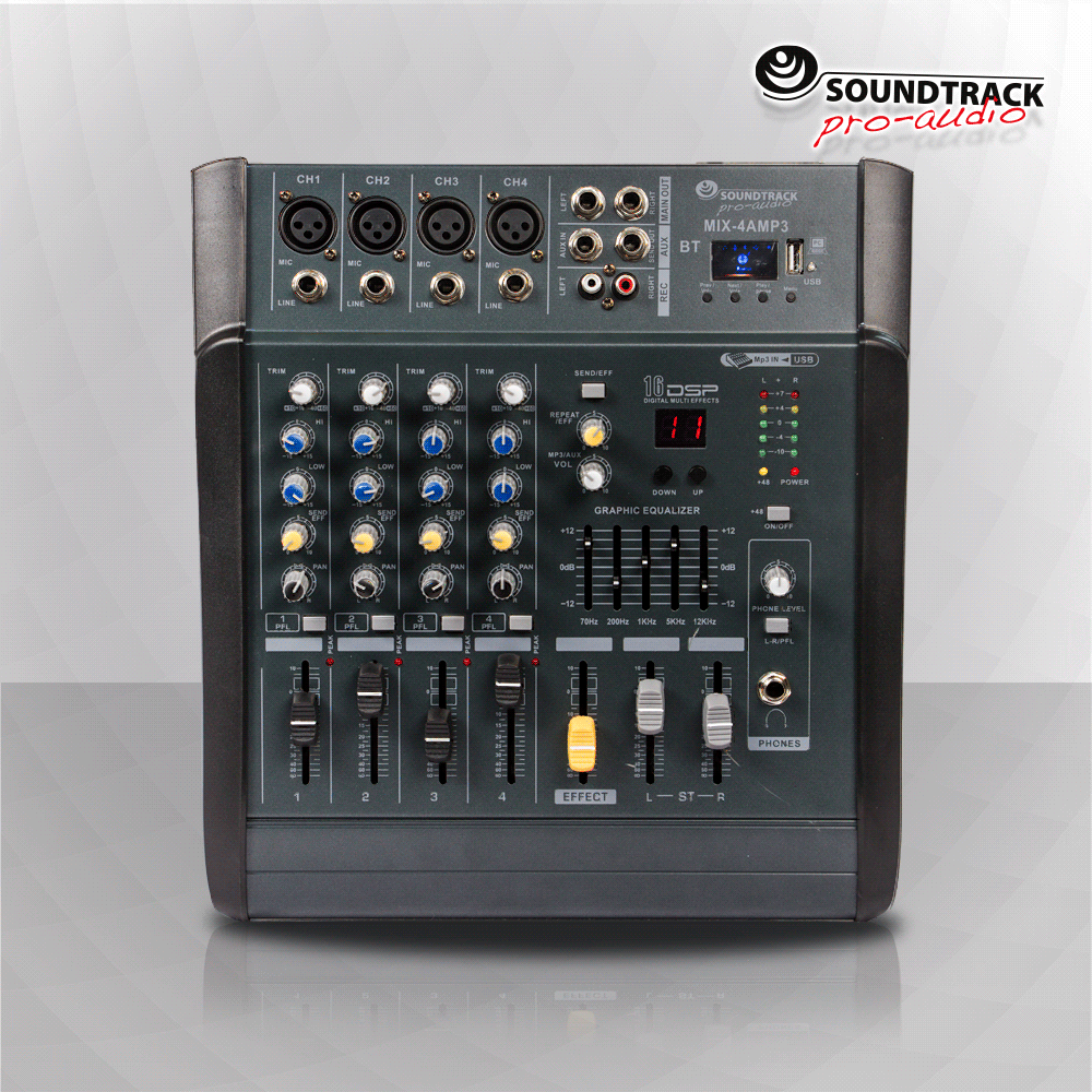 MIX-4AMP3 Mezcladora activa